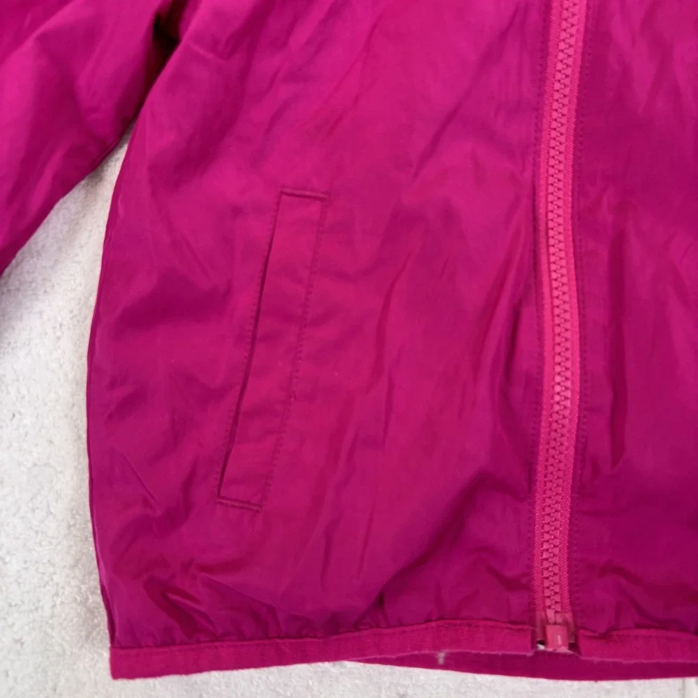 The Children's Place Windbreaker Kids 4T Magenta Purple Hooded Jacket Outerwear